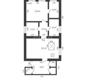 Дом 36м², 1-этажный, участок 5 сот.