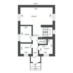 Дом 140м², 2-этажный, участок 5 сот.  