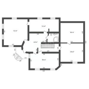 Дом 700м&sup2;, 3-этажный, участок 7 сот.  