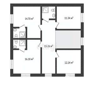 Дом 230м², 2-этажный, участок 7 сот.  