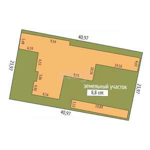 Дом 257м&sup2;, 2-этажный, участок 9 сот.  