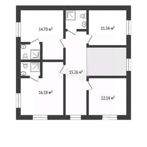 Дом 230м², 2-этажный, участок 7 сот.  