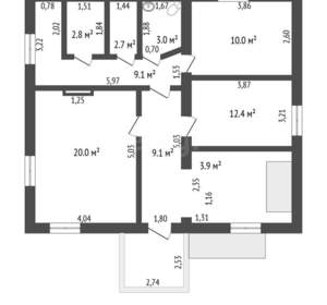 Дом 227м², 3-этажный, участок 8 сот.  