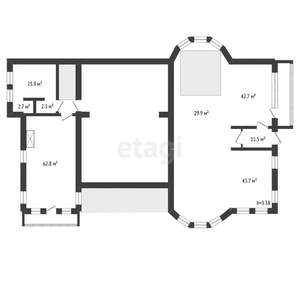 Дом 1148м², 3-этажный, участок 15 сот.  