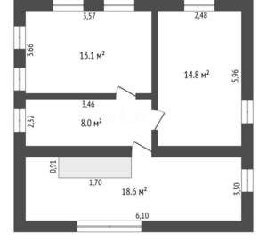 Дом 125м², 2-этажный, участок 6 сот.  