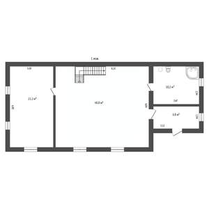 Дом 154м&sup2;, 2-этажный, участок 6 сот.  
