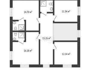 Дом 230м², 2-этажный, участок 7 сот.  