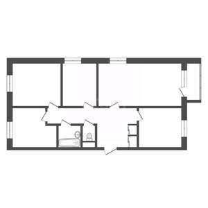 4-к квартира, вторичка, 70м2, 3/5 этаж