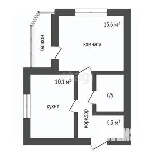 1-к квартира, вторичка, 34м2, 7/8 этаж