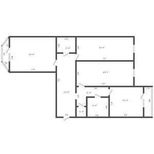 3-к квартира, вторичка, 94м2, 1/10 этаж