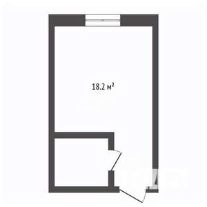 Студия квартира, вторичка, 18м2, 2/3 этаж