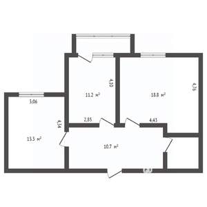 2-к квартира, вторичка, 72м2, 7/10 этаж