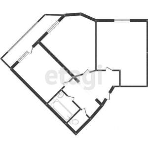 2-к квартира, вторичка, 52м2, 2/14 этаж
