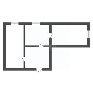 2-к квартира, вторичка, 54м2, 1/5 этаж