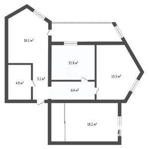 3-к квартира, вторичка, 90м2, 4/5 этаж