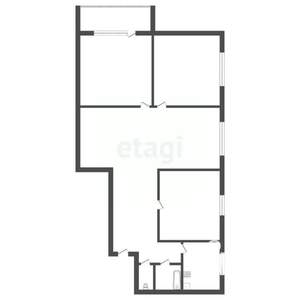 4-к квартира, вторичка, 61м2, 5/5 этаж