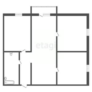 2-к квартира, вторичка, 44м2, 3/4 этаж