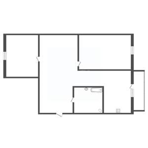 2-к квартира, вторичка, 61м2, 4/14 этаж