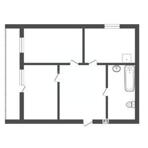 2-к квартира, вторичка, 42м2, 2/4 этаж