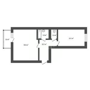 2-к квартира, вторичка, 62м2, 2/10 этаж