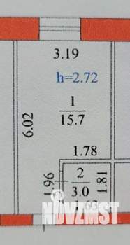 Студия квартира, вторичка, 19м2, 2/3 этаж