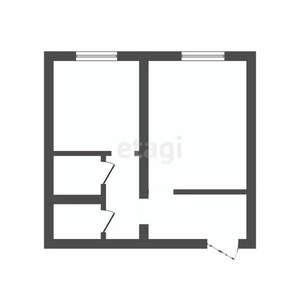 1-к квартира, вторичка, 35м2, 1/5 этаж