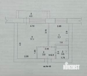 1-к квартира, вторичка, 33м2, 2/5 этаж