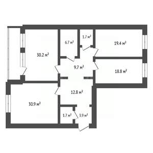 3-к квартира, вторичка, 59м2, 1/5 этаж