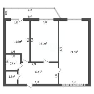 2-к квартира, вторичка, 68м2, 8/10 этаж