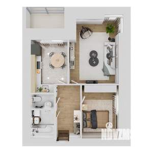 2-к квартира, вторичка, 52м2, 10/11 этаж