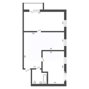 2-к квартира, вторичка, 61м2, 4/5 этаж