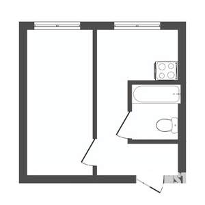 1-к квартира, вторичка, 32м2, 1/3 этаж