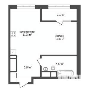 1-к квартира, вторичка, 34м2, 11/19 этаж