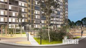 1-к квартира, строящийся дом, 39м2, 6/9 этаж