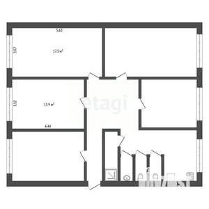 2-к квартира, вторичка, 31м2, 1/5 этаж