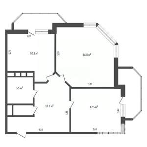 2-к квартира, вторичка, 59м2, 8/14 этаж