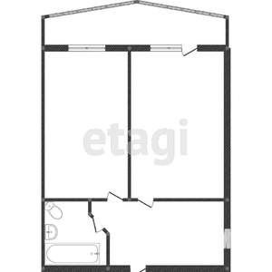 1-к квартира, вторичка, 50м2, 8/14 этаж