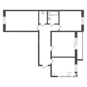 3-к квартира, вторичка, 84м2, 9/10 этаж