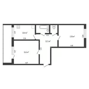 4-к квартира, вторичка, 118м2, 4/5 этаж