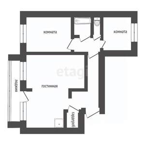 3-к квартира, вторичка, 65м2, 9/9 этаж