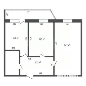 2-к квартира, вторичка, 67м2, 9/10 этаж