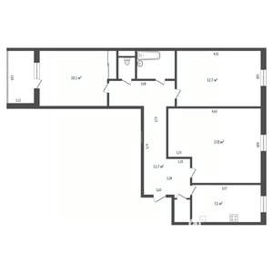 3-к квартира, вторичка, 64м2, 5/5 этаж