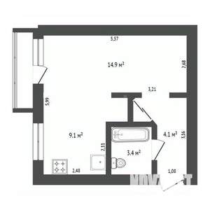 1-к квартира, вторичка, 32м2, 2/5 этаж