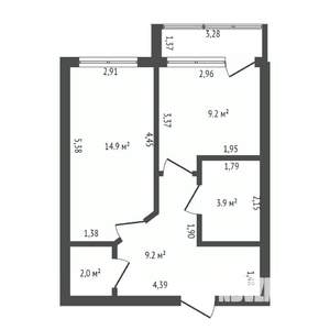 1-к квартира, вторичка, 38м2, 8/14 этаж