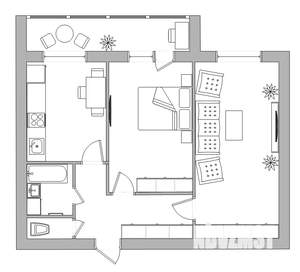 2-к квартира, вторичка, 62м2, 2/14 этаж