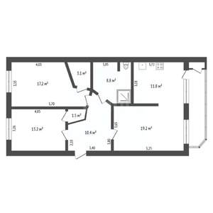 3-к квартира, вторичка, 85м2, 2/10 этаж
