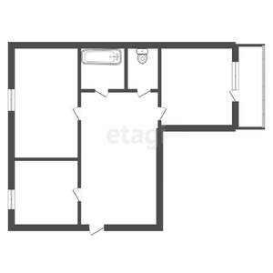 2-к квартира, вторичка, 50м2, 1/5 этаж