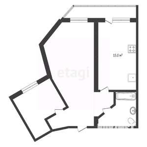 2-к квартира, вторичка, 52м2, 9/14 этаж