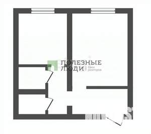 1-к квартира, вторичка, 35м2, 1/5 этаж
