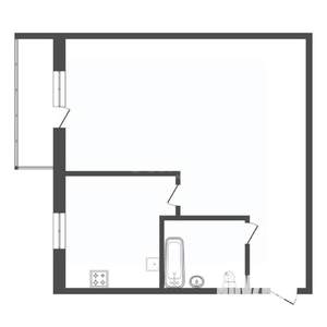 1-к квартира, вторичка, 32м2, 5/5 этаж